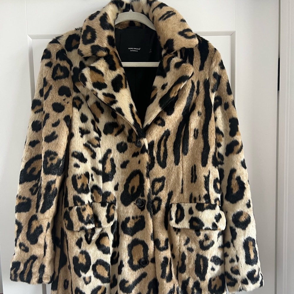 Faux Fur Trench Coat